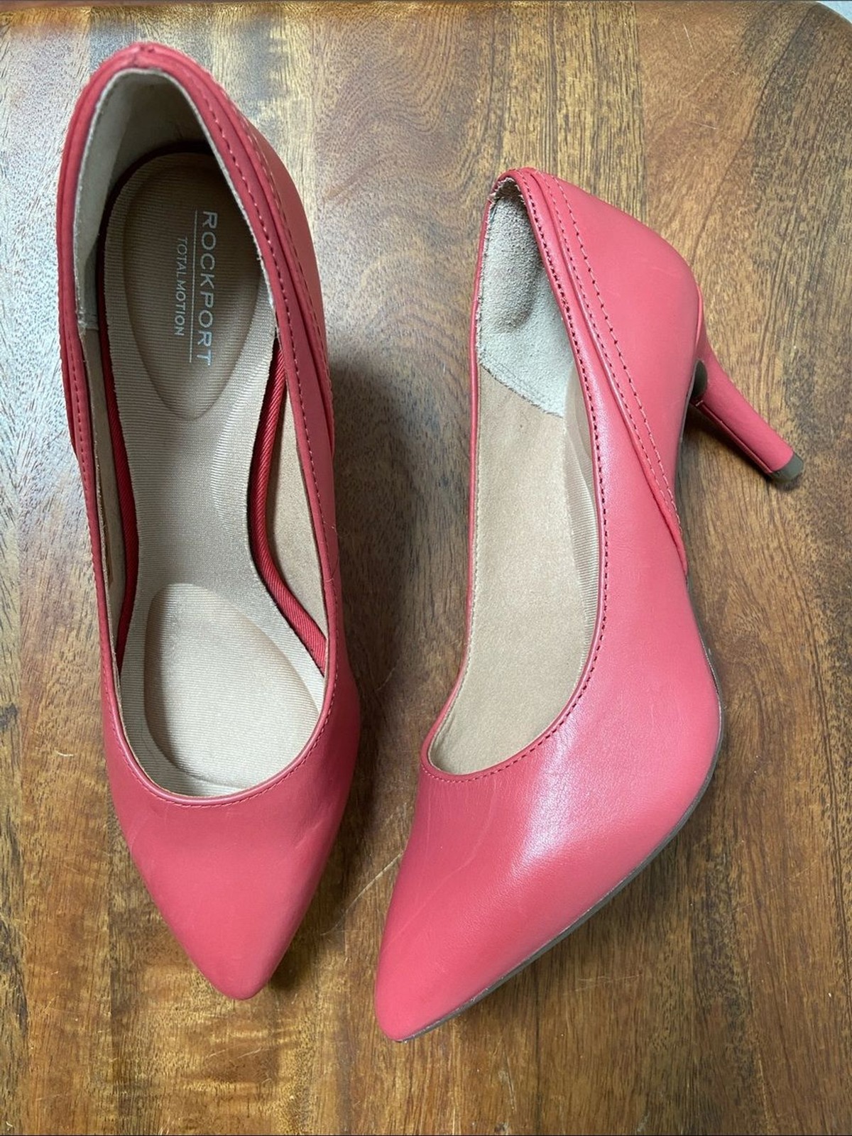 Rockport Total Motion Women’s Pink Pointed-Toe Heels NEW
