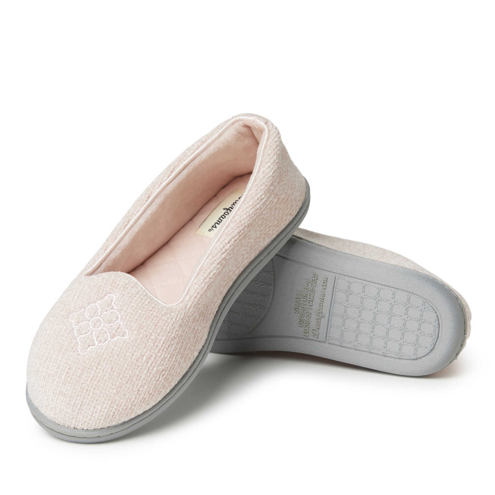 Dearfoams Women’s Rebecca Chenille Closed Back House Slipper