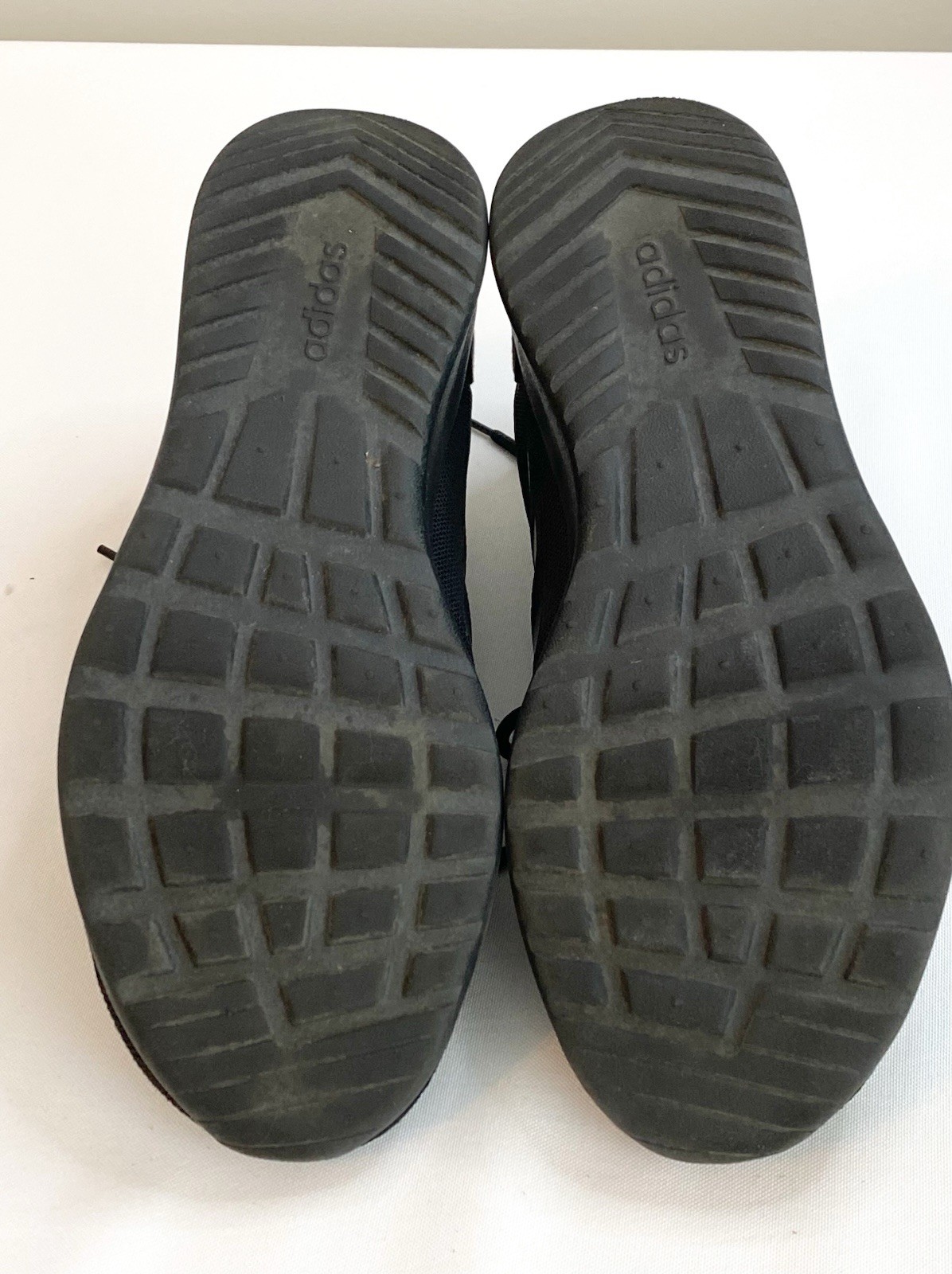 Adidas NEO Memory Foam Black Lace Knit Sneakers Running Walking Shoes Size 9