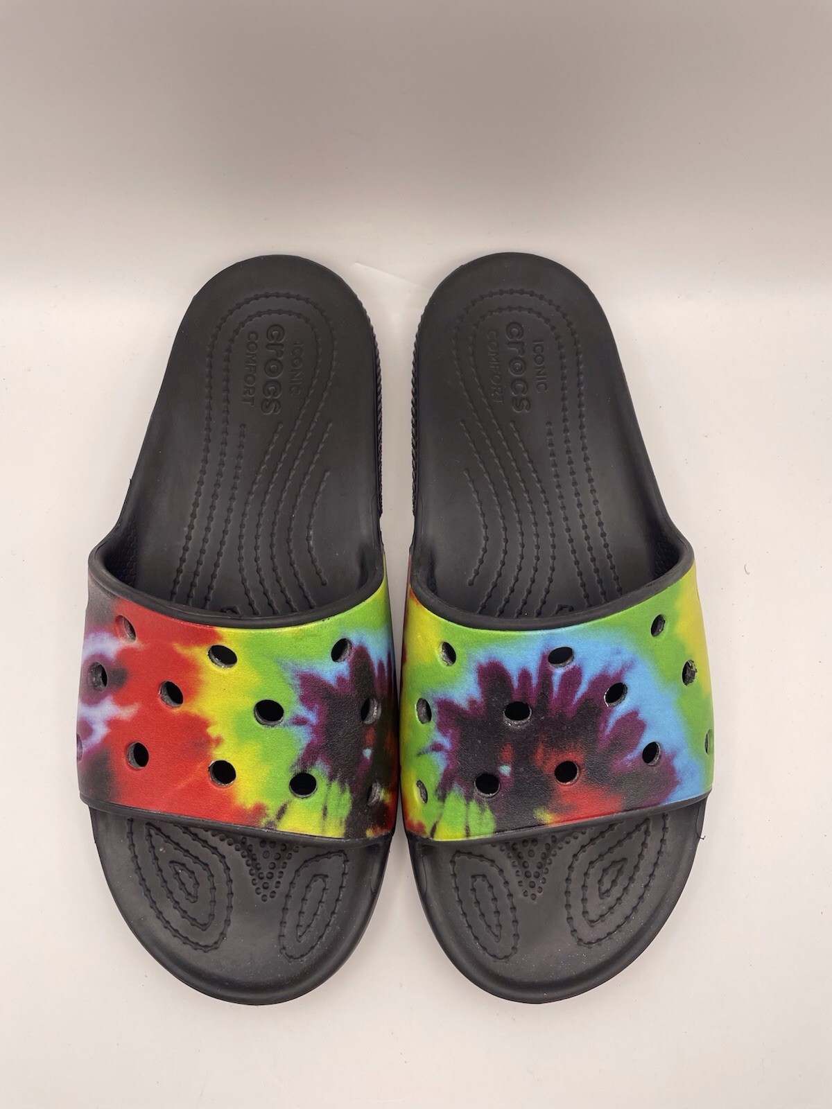 Crocs Classic Iconic Comfort Slides M 8/ W 10 Flip Flop Sandals