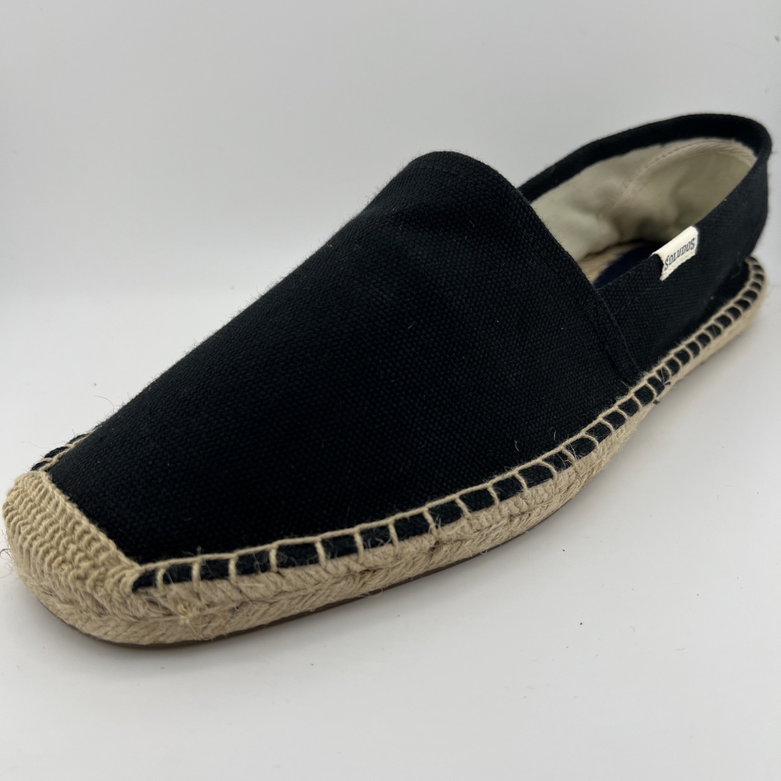 Soludos Women’s Size 11.5 Espadrilles Sandal Black Summer Platform Slip On