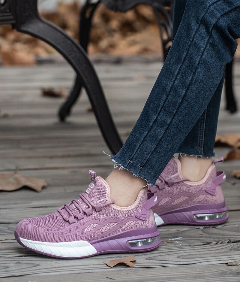 New Safety Shoes Women’s Work Shoes Steel Toe Cap Lightweight Walking Protective Shoes