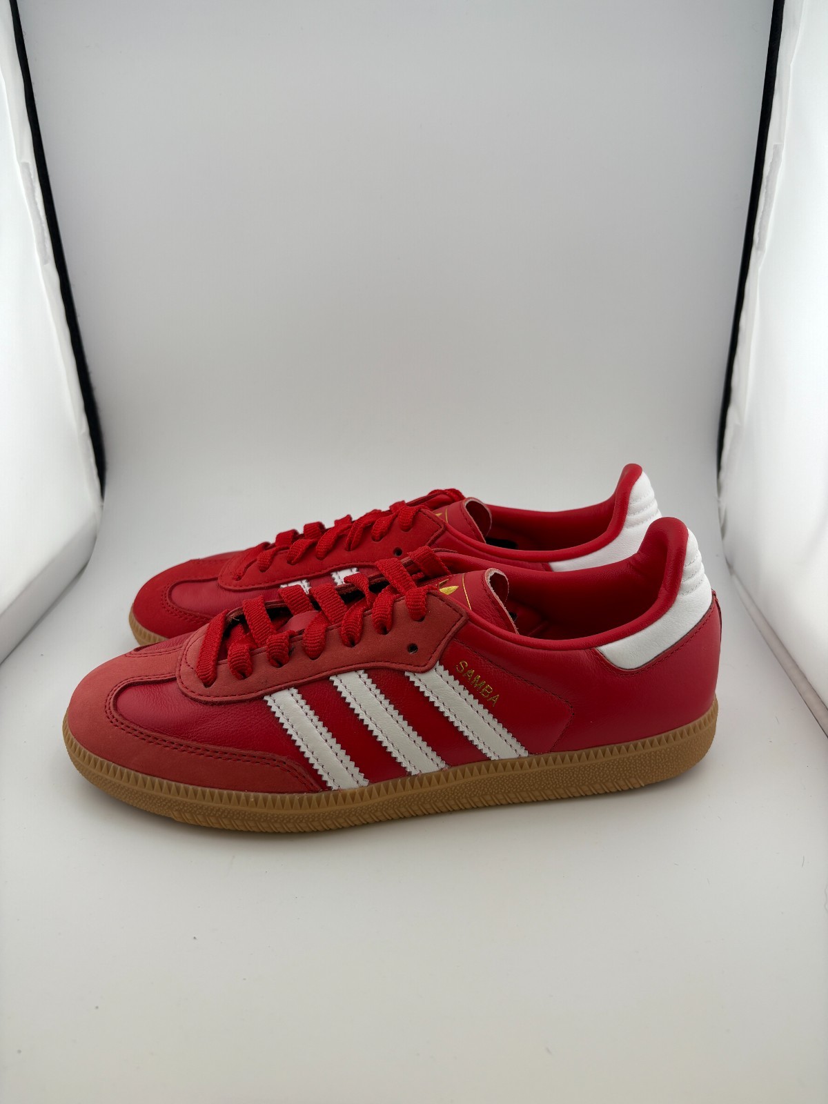 WORN adidas Samba OG Better Scarlet IE6524 Size 6.5w NO BOX