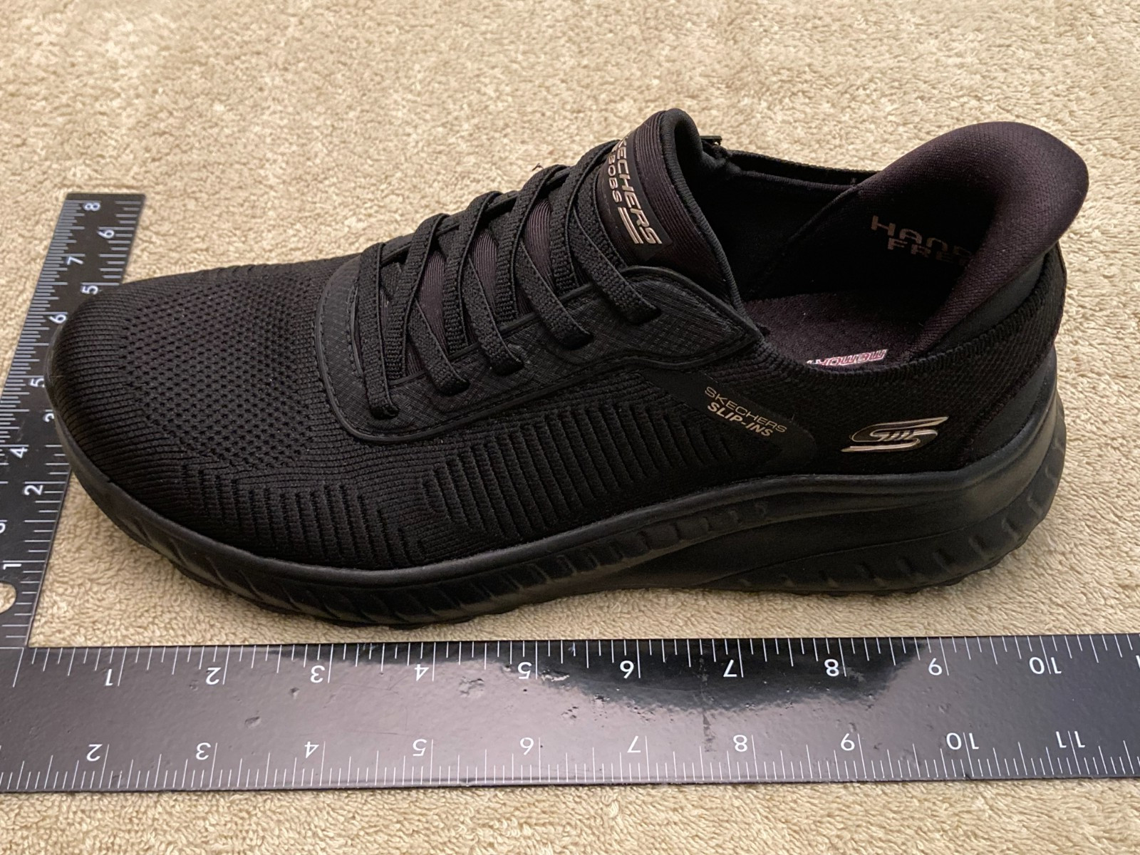 SKECHERS BOBS WOMEN’S SIZE 6.5 BLACK SLIP ON SNEAKERS