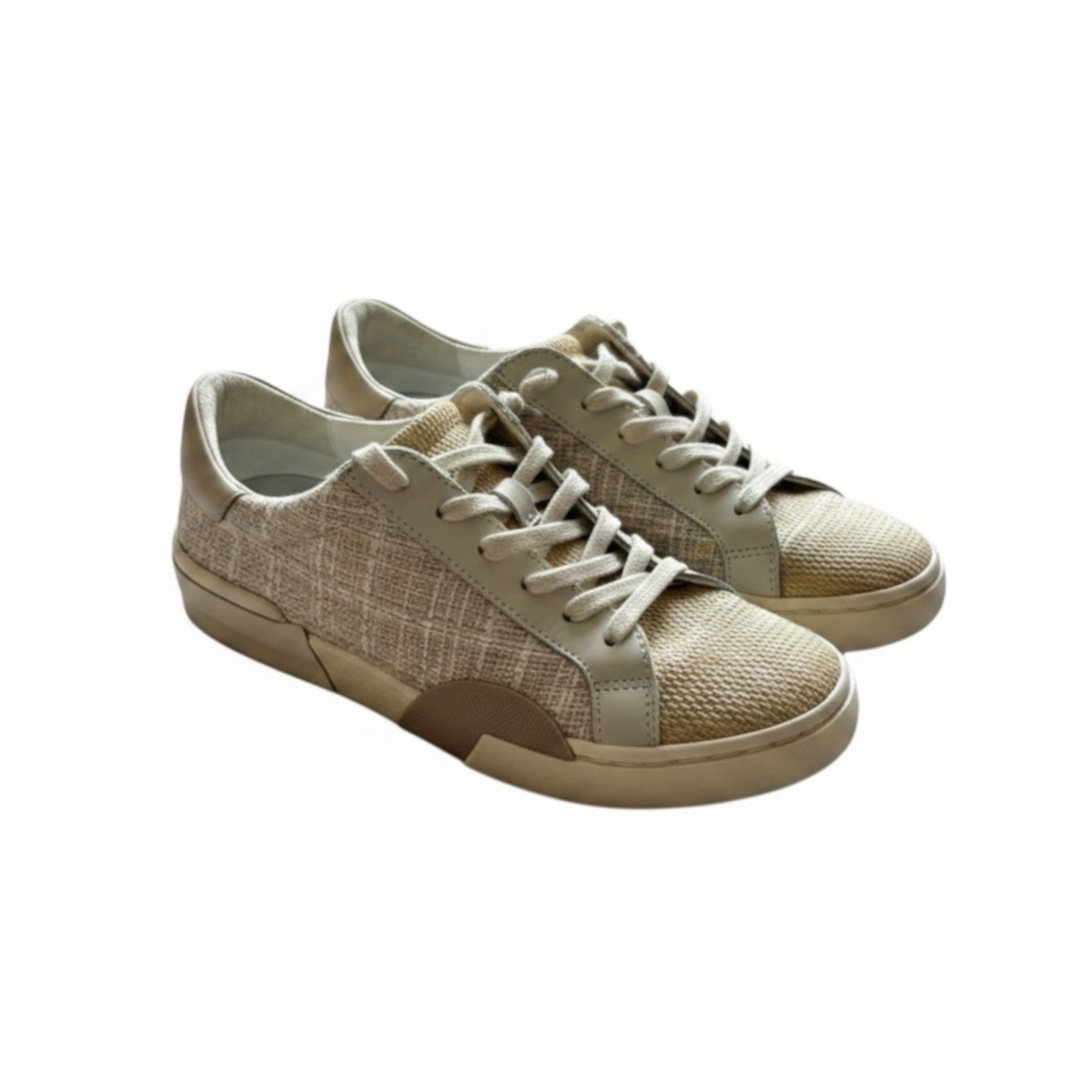Dolce Vita Women’s Beige Tweed Lace Up Sneakers Size 7.5 Casual Fashion Shoes
