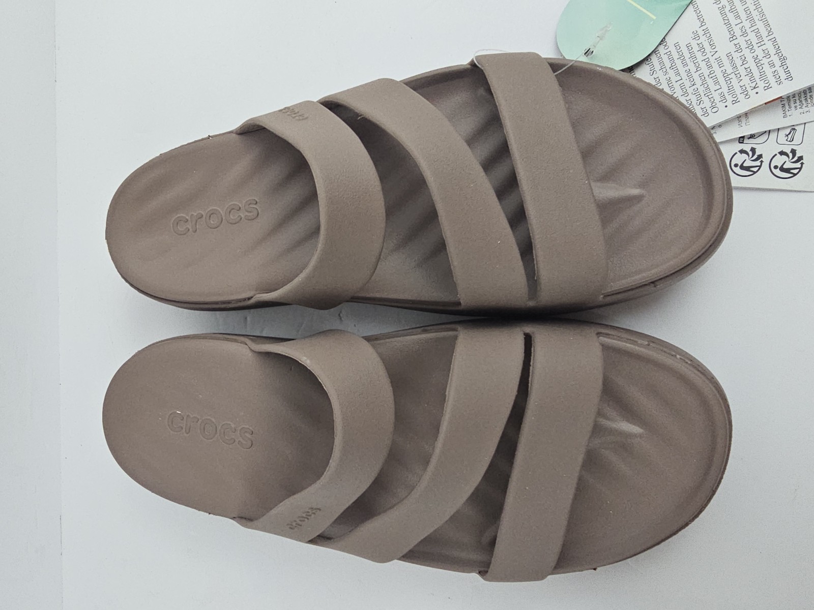 CROCS Getaway Strappy Sandals Truffle Brown NEW WOMENS Size 6