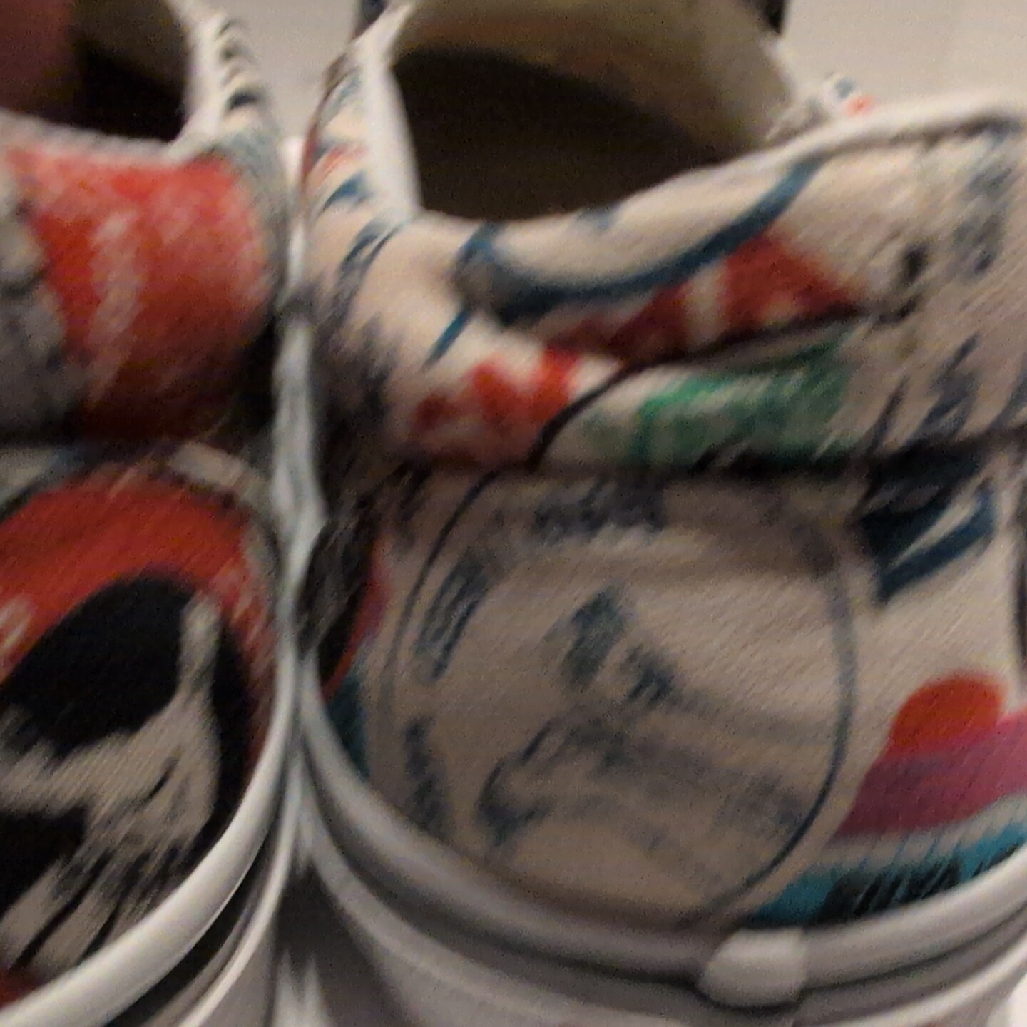 VANS Men’s 7 / Women’s Size 8.5 Classic Slip On Mash Up Stickers Print Graphics
