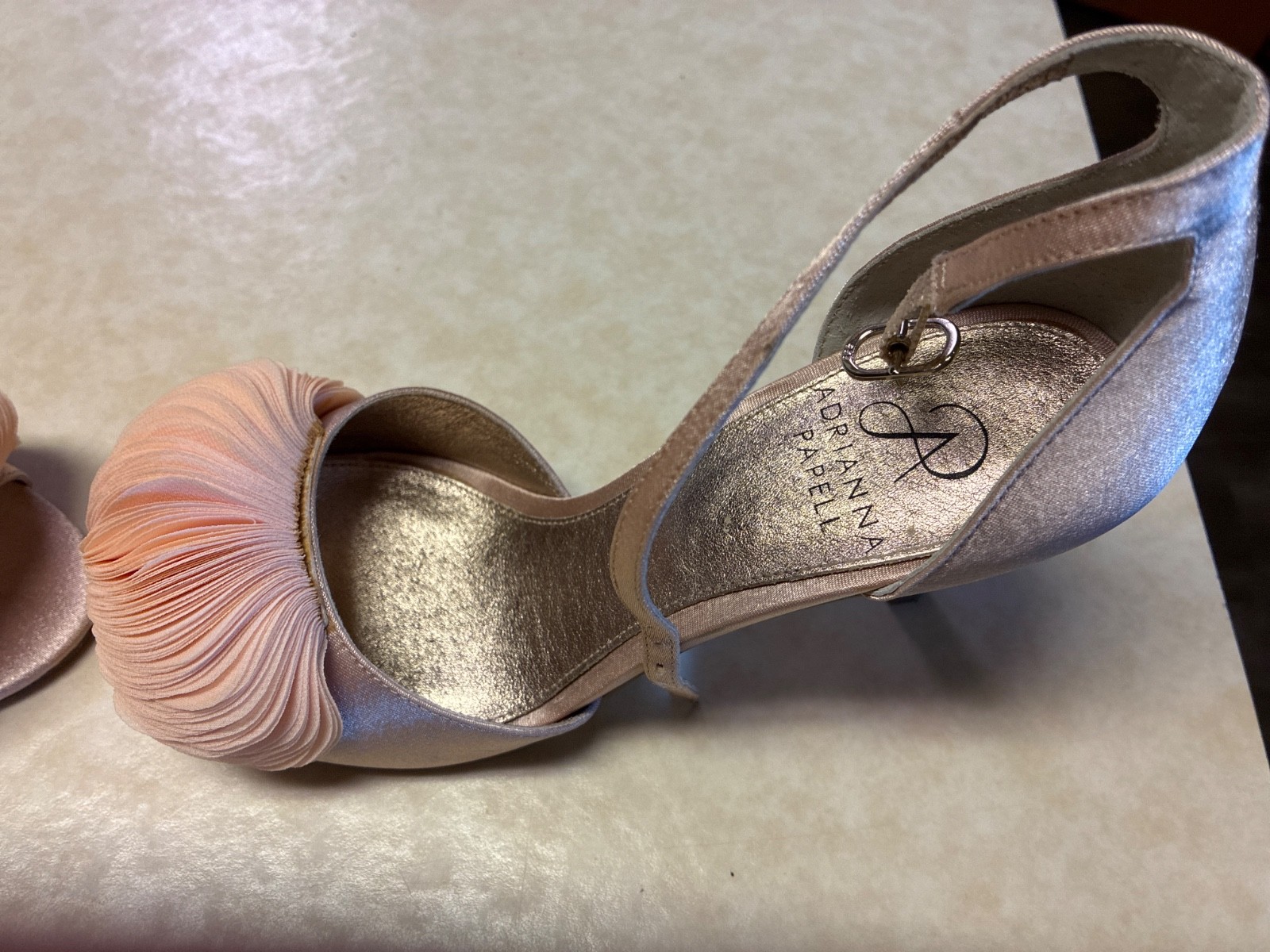 Adrianna Papell High Heels Gracie Blush Pink Peach Size 6.5 6 1/2 GUC