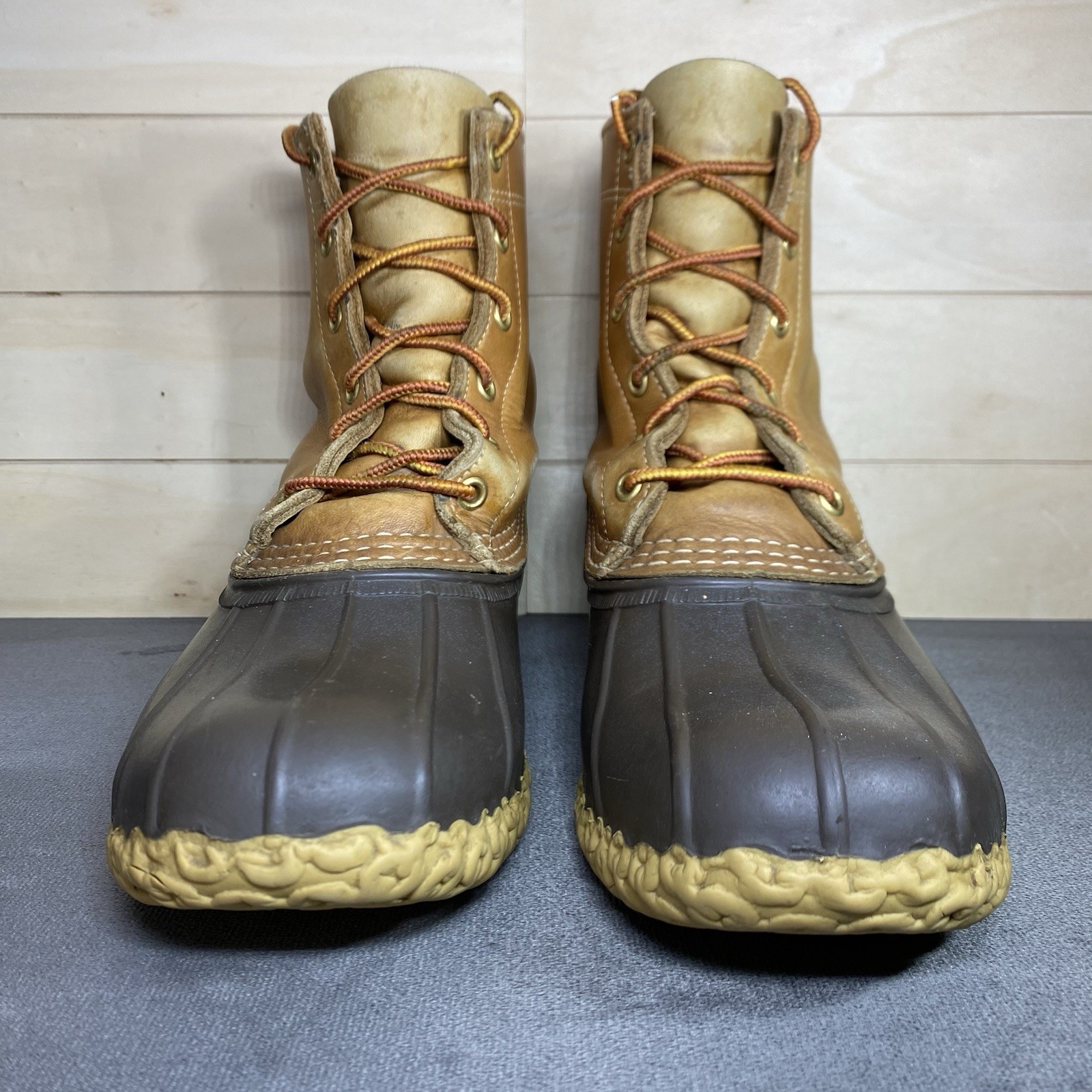 LL Bean Boots Brown Leather Women’s Size 8 M Shoes Waterproof Duck Boots