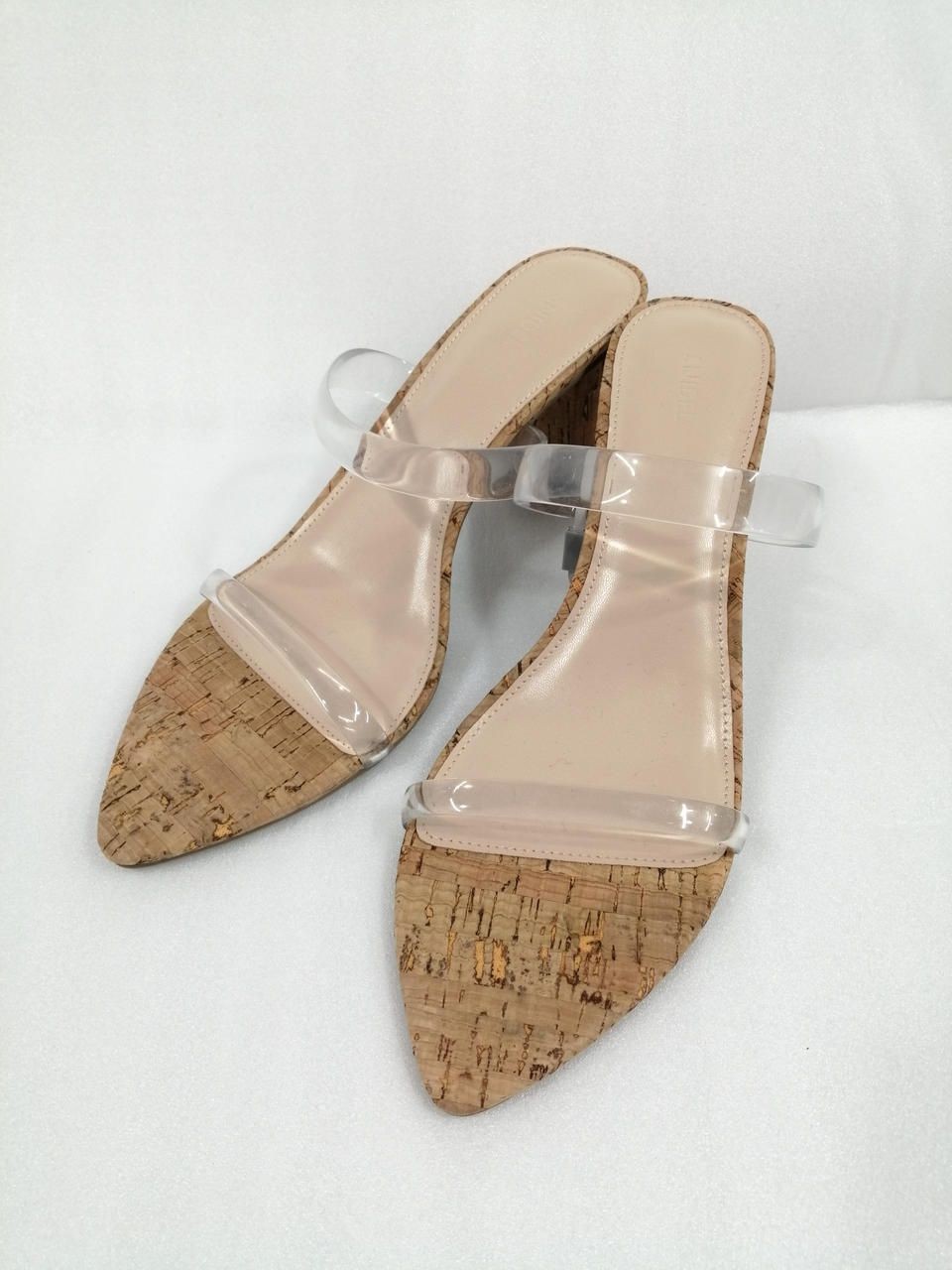 SNIDEL Clear Strap Cork Sandals L Varier Mules Used