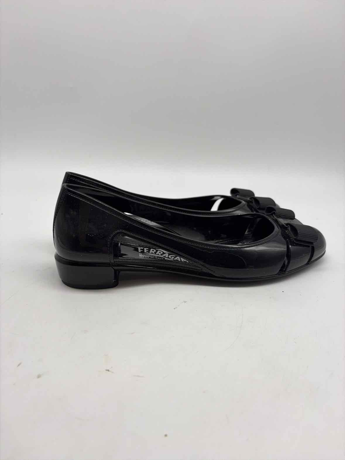 Salvatore Ferragamo Black Size 8 Ballet Flats