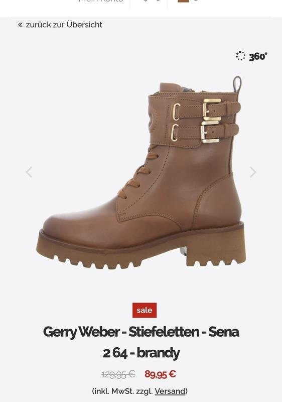 Women Gerry Weber boots black leather 41
