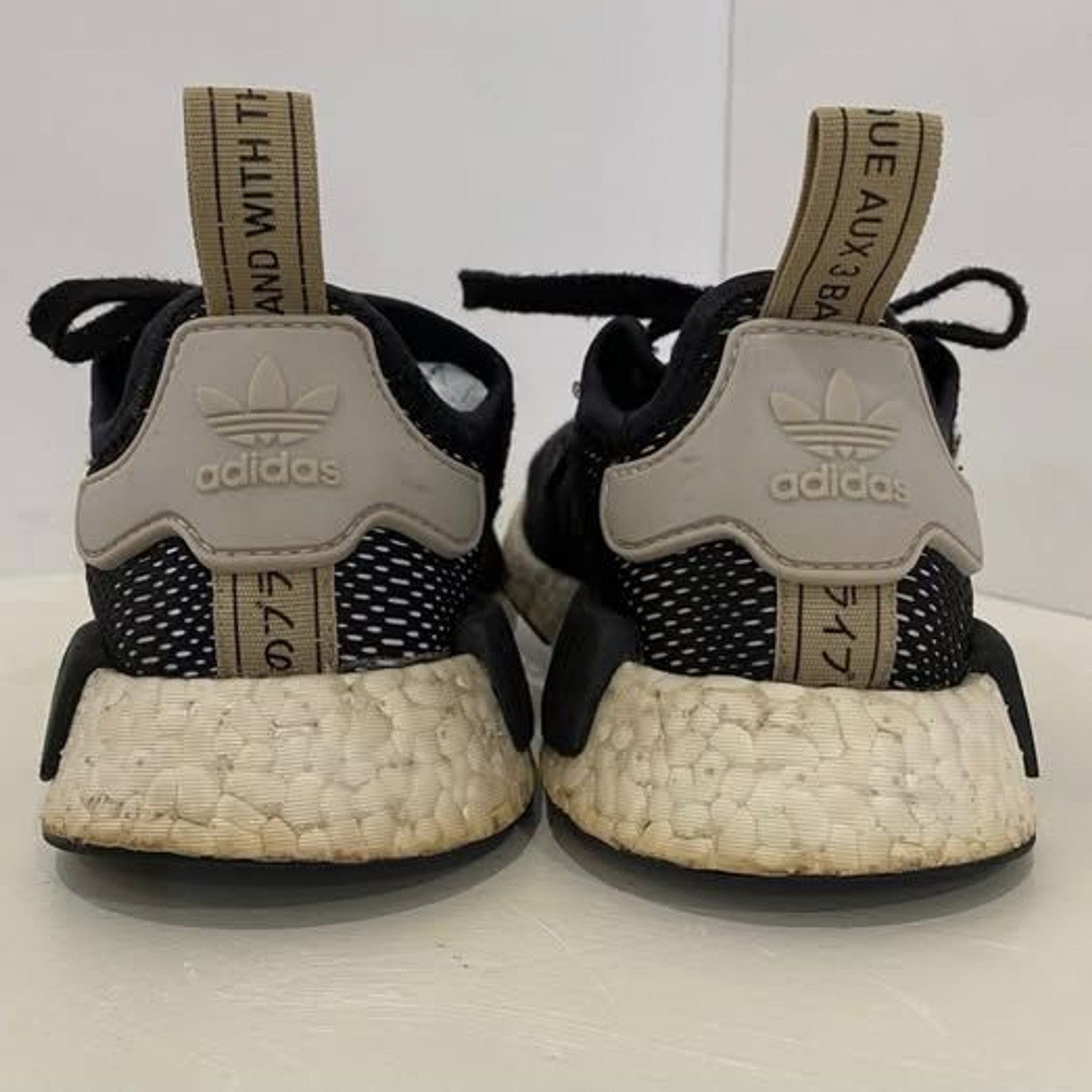 Adidas NMD R1 Black Boost Mesh Running Walking Athletic Sneakers Women’s 6.5
