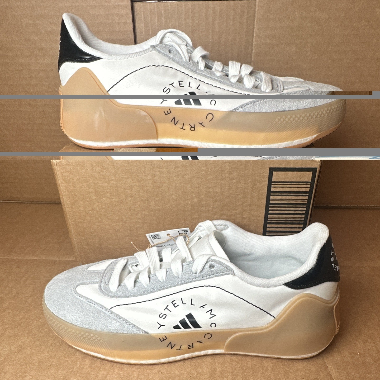 adidas Stella McCartney Court Boost Women’s Low Top Lace-Up Sneakers IE8768