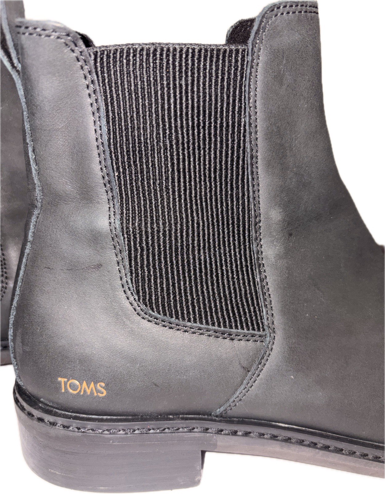 Tom’s Black Ankle Bootie Womens 10 Retro Minimalist Versatile Chic Preppy