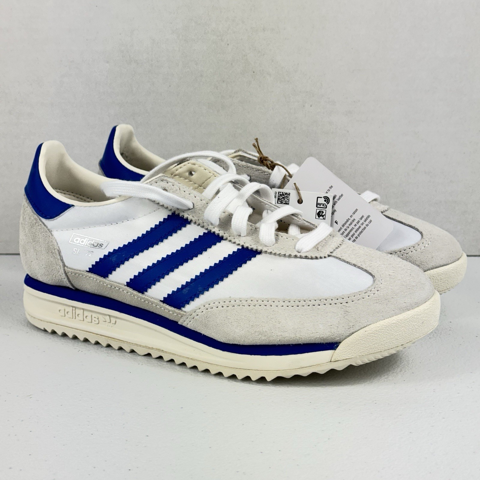 Adidas SL 72 Women Size 6 (Men 5) White Blue Chalk Originals RS JH8644