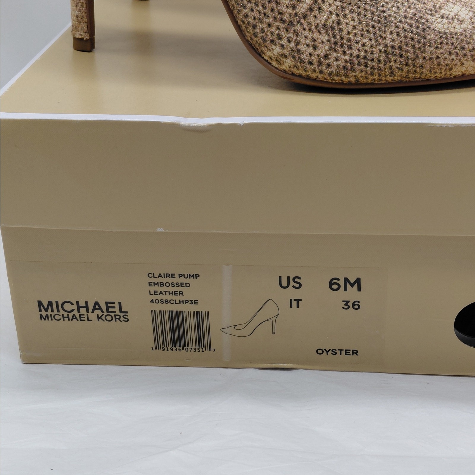 Michael Kors Womens Heels Size 6M Snakeskin Wedding Cocktail Party Evening Pumps