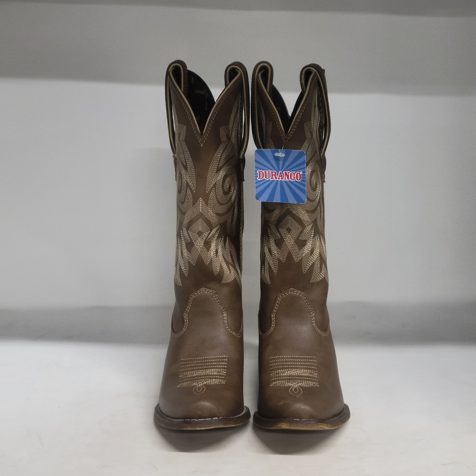 Durango 12″ American Flag Buckle Western Boot Tan Women Size 6.5M (READ DESCRIP)