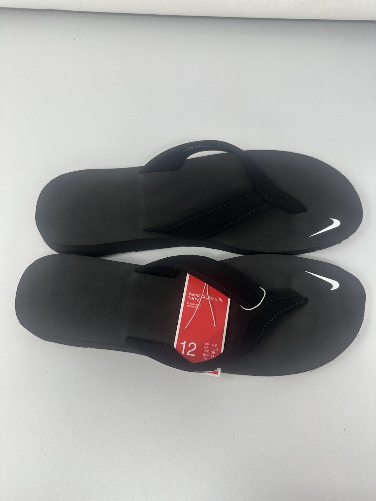 Nike Women’s Celso Girl Thong ‘Black’ Slides Flip-Flop Sandals 314870-011 Sz 12