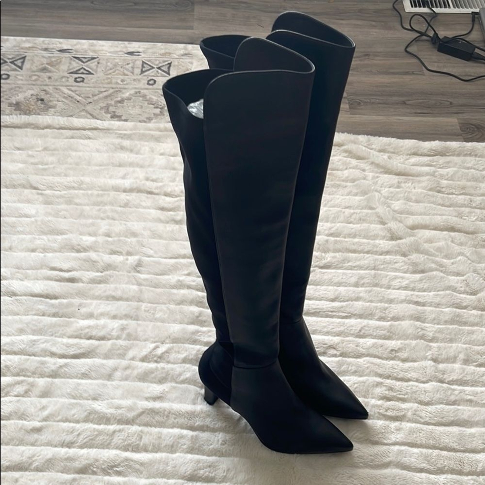 Stuart Weitzman Bobbie 75 Thigh High Leather Boots, NWT!! Size: 11.5, Black
