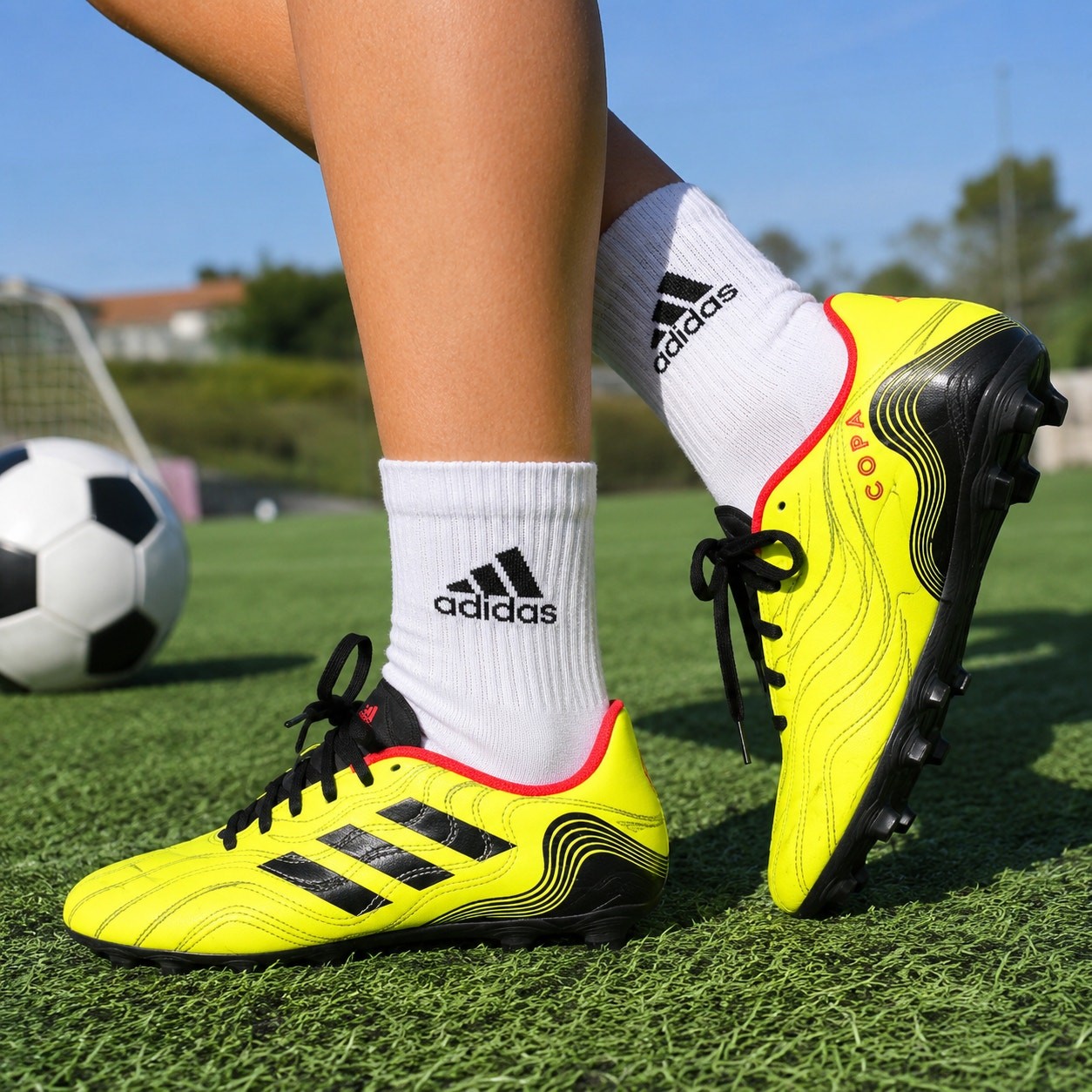 Adidas Copa Sense.4 FG Soccer Cleats Solar Yellow Black Women’s US 5 GZ1375