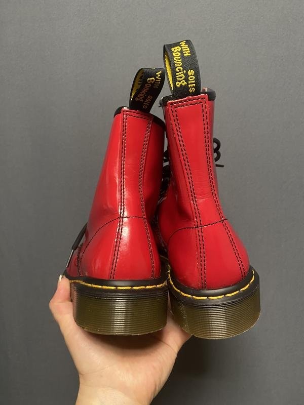 women dr martens boots red 36.5
