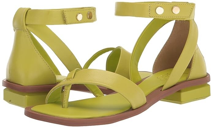 Franco Sarto Z2990* Pear Green Leather Parker Ankle Strap Sandal Size 10 M