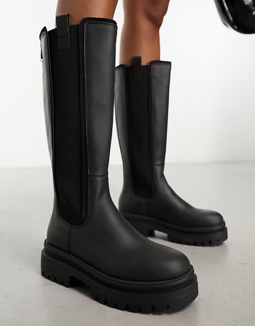 Rocket Dog Women’s Motorcycle Style Zip Up Knee Boots Size 7.5