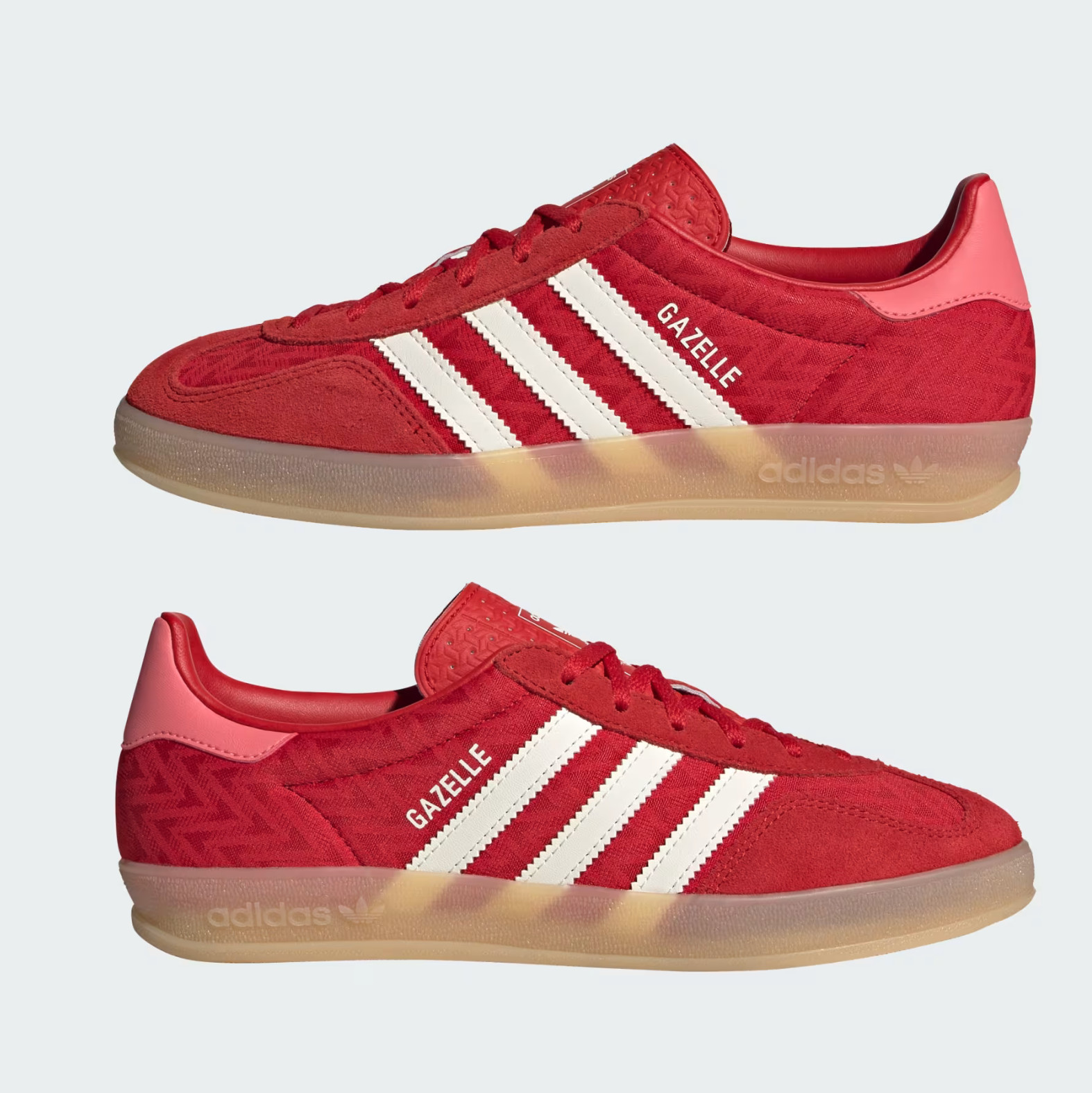 Gazelle Indoor W Better Scarlet Core White Gum Womens Shoes Sneaker k13580