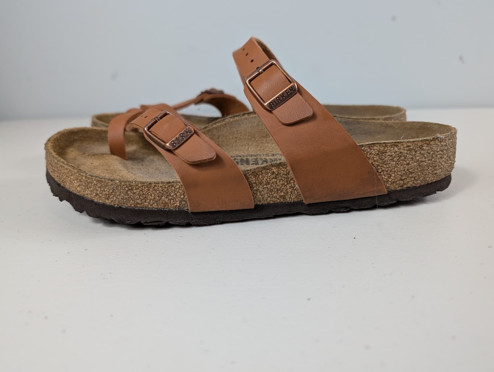 Birkenstock Mayari sandals in light brown women’s size 7