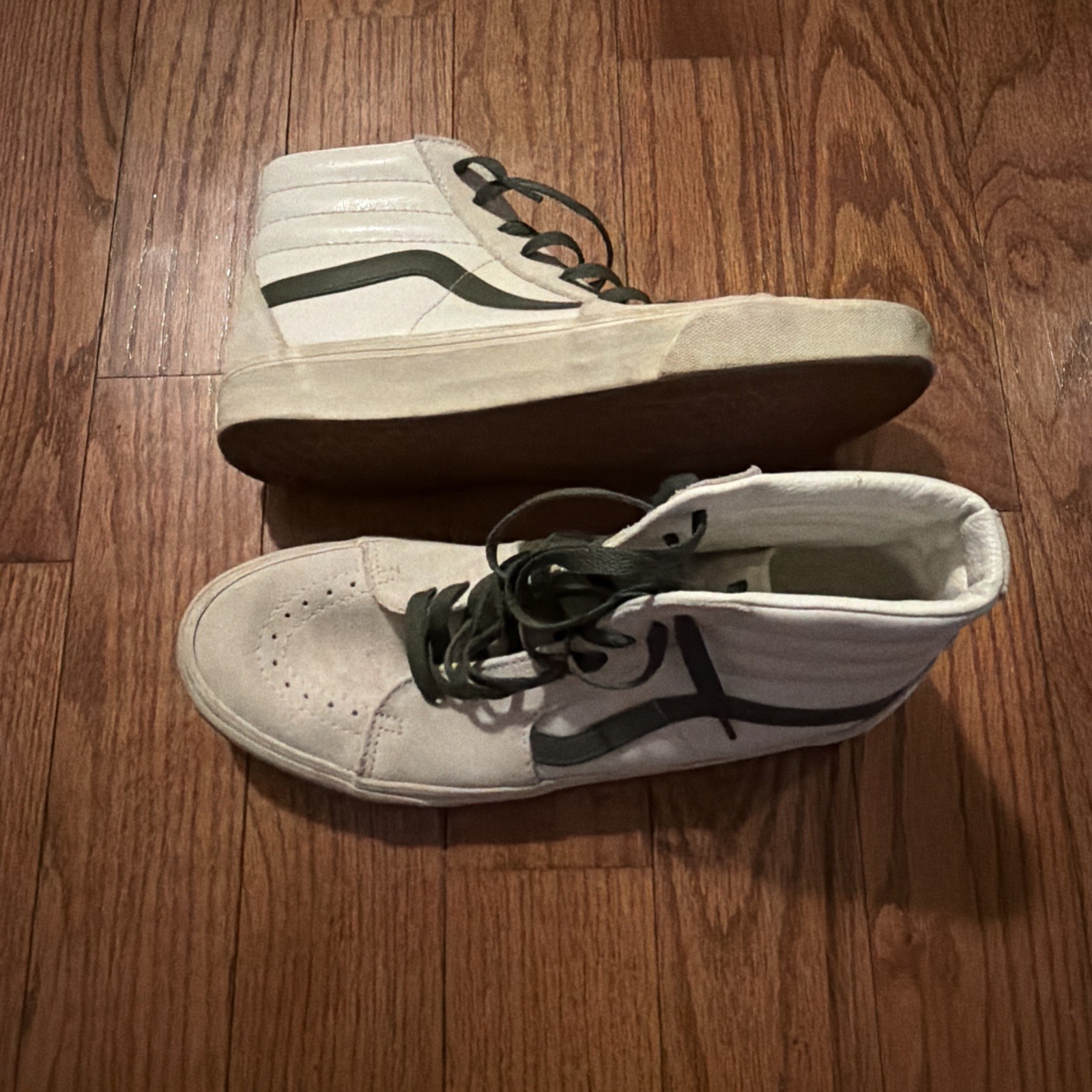 Vans Sk8-Hi Off-White/Olive Size 10 US Men’s