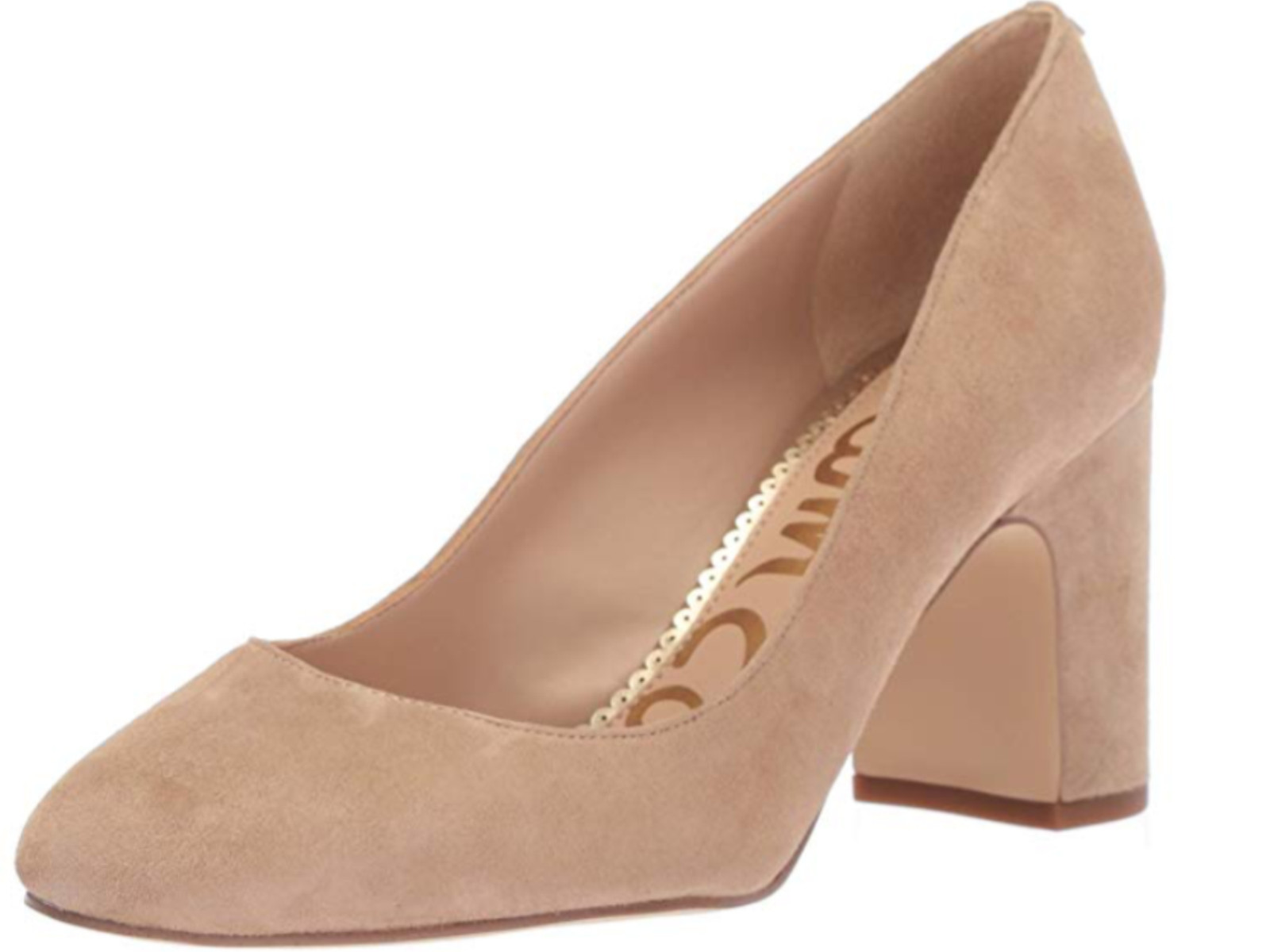 SAM EDELMAN Women’s Junie Round Toe Slip-On Pumps Oatmeal Suede US Size 6.5, 9.5