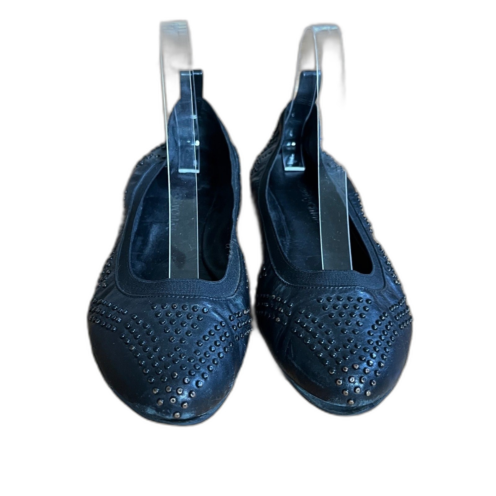 See By Chloe Black Studded Ballet Flat Slip On Shoes Women’s Size EU 39 US 8.5