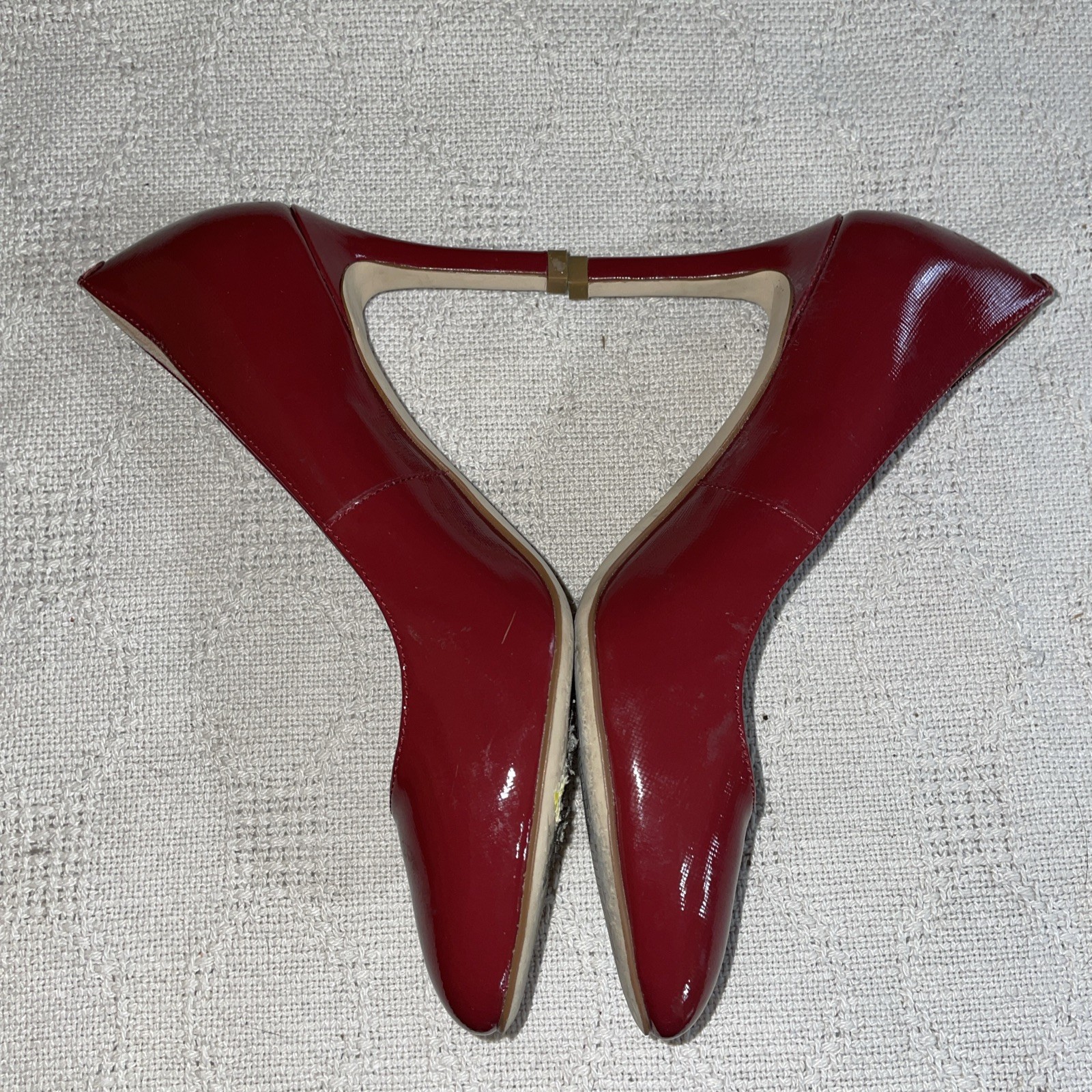 Cole Haan Grand Womens Dress Pumps Size 6.5 B Red Leather Business Formal City