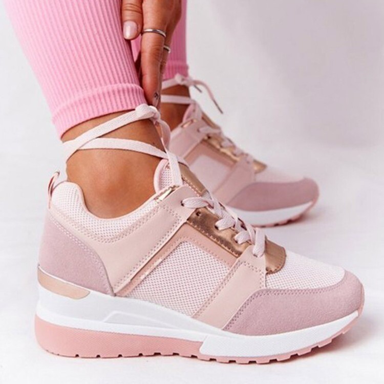 Europe and the United States large size sports new thick sole casual shoes strap