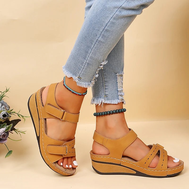 2026 NEW Women’s Orthopedic Wedge Sandals Soft Sole Comfort Summer Walking Shoes