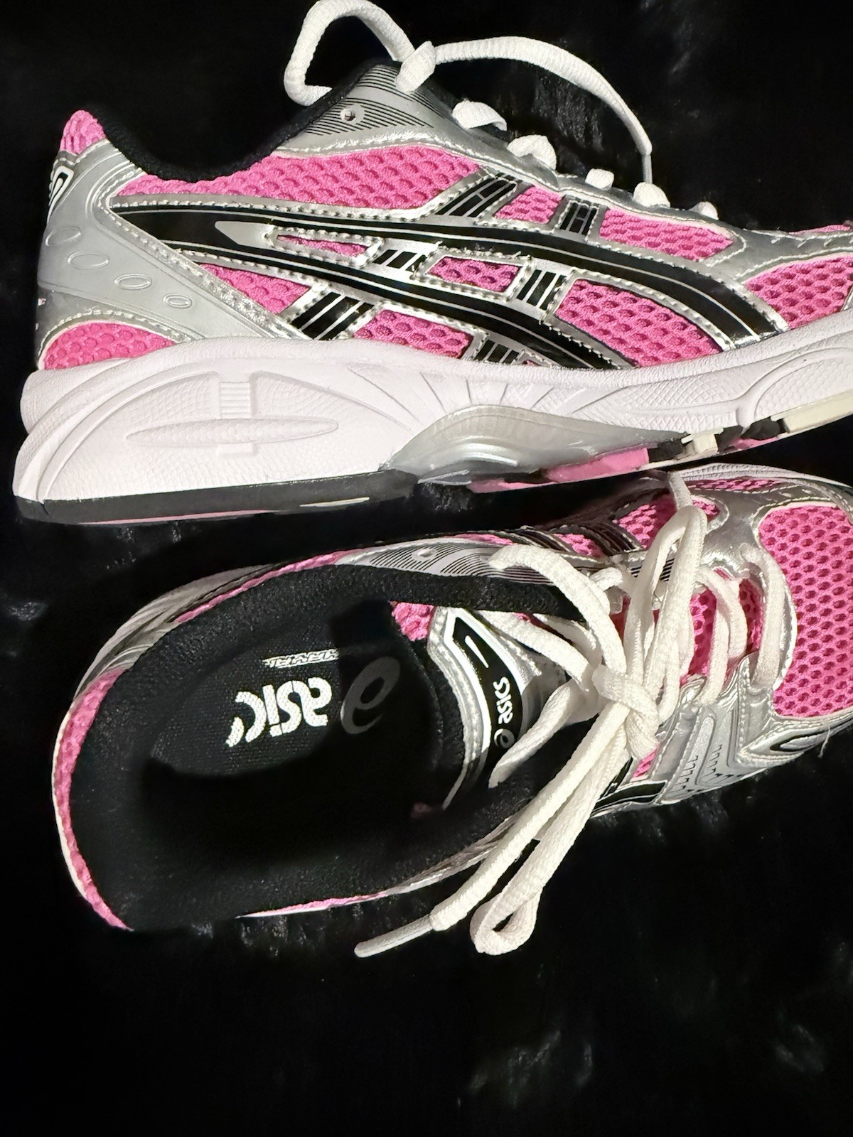 ASICS GEL-Kayano 14 Women’s Mesh Low Top Sneakers Pink Silver Black White