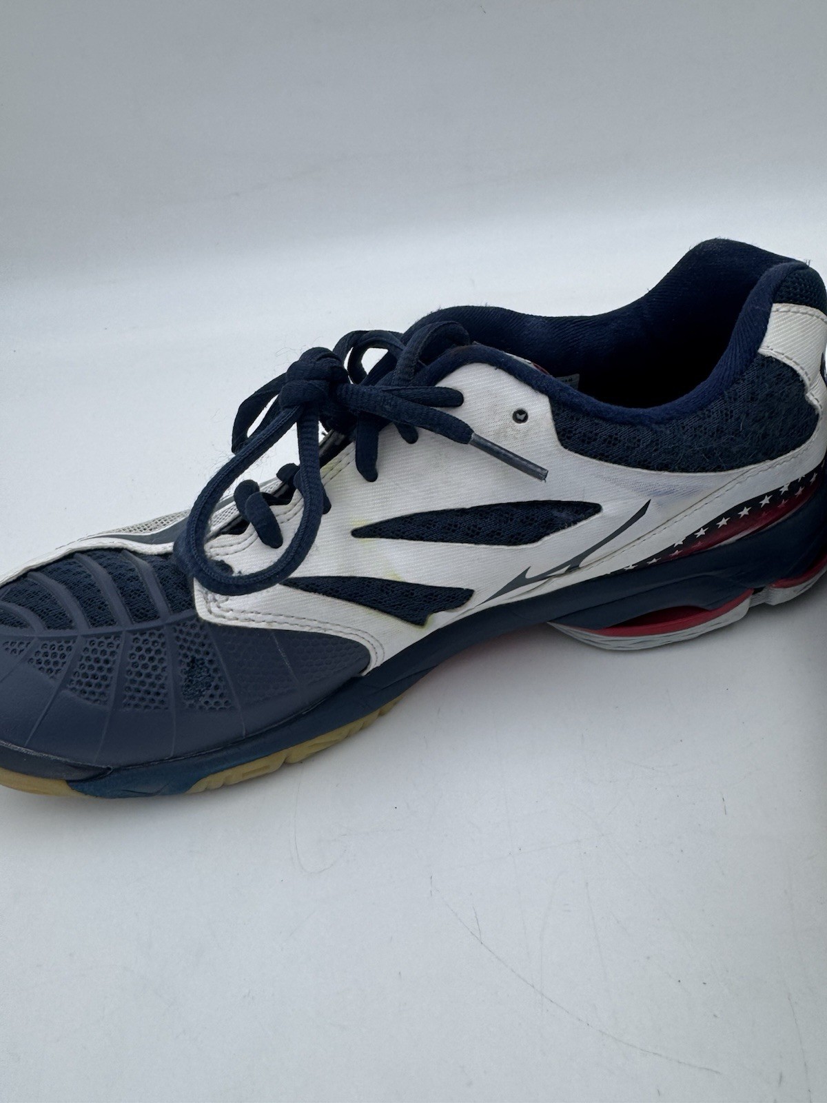 Mizuno Shoes Women’s Wave Lightning Z3 USA Volleyball Red White Blue Size 10