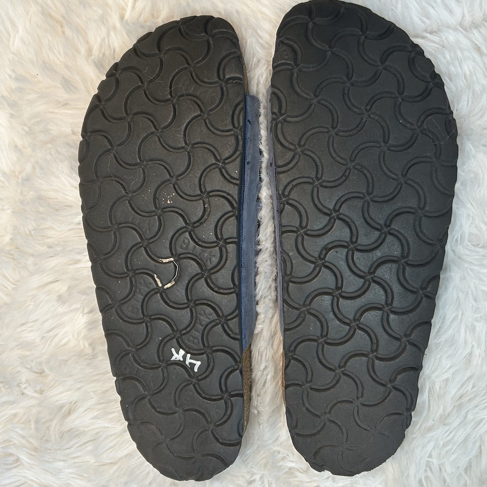 Birkenstock Granada 37 Sandals Two Strap Slides Women’s Size 6-6.5 Narrow Blue