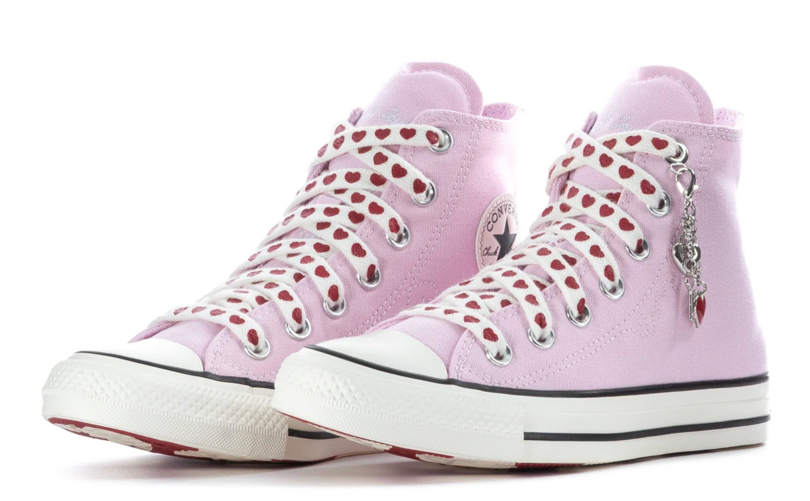 Converse Women’s Chuck Taylor All Star Pink High-Top Valentine’s Day Sneakers Wo