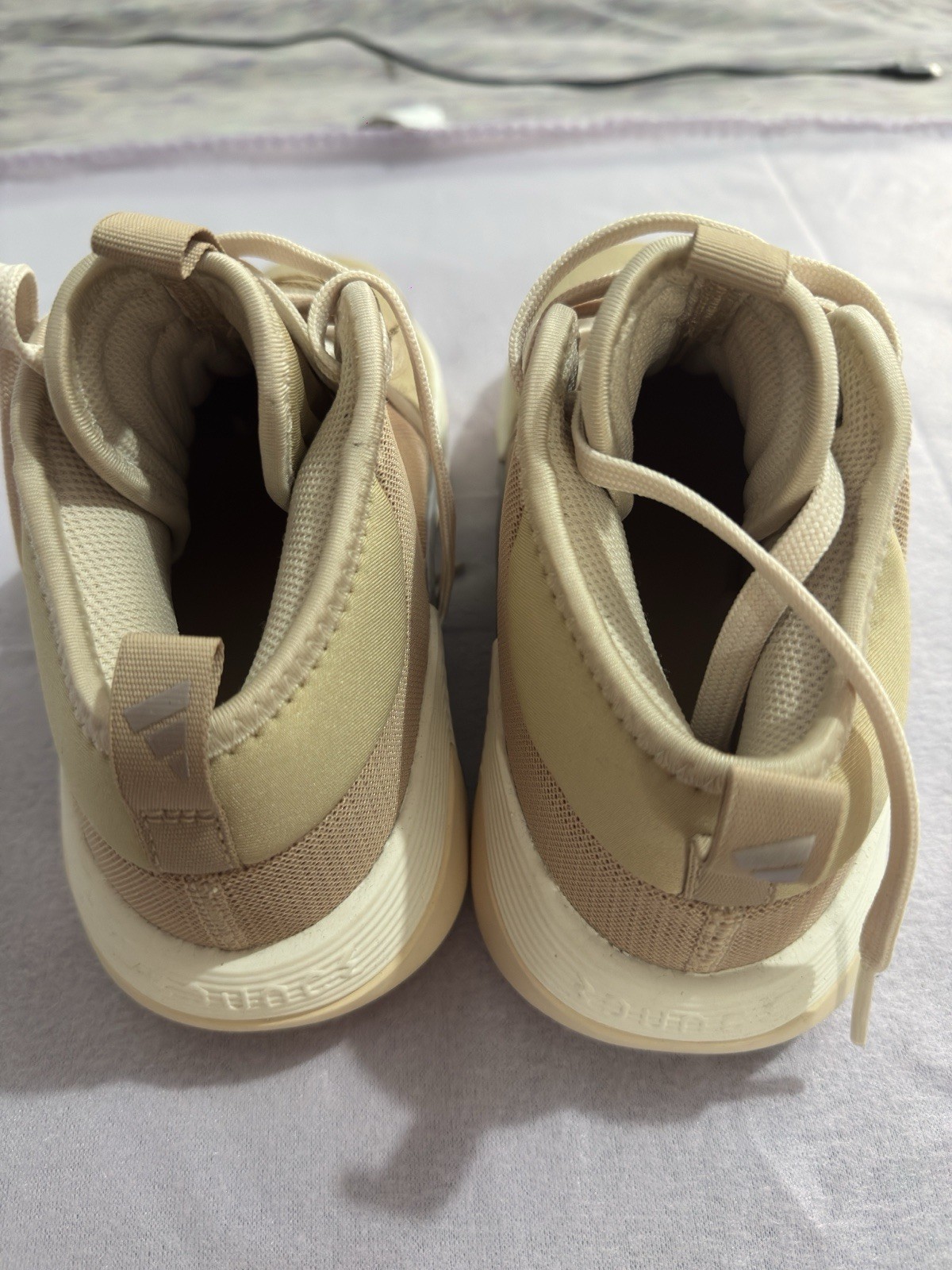 Size 6.5 – Candace Parker x Adidas Exhibit Select Mid Champagne Womens