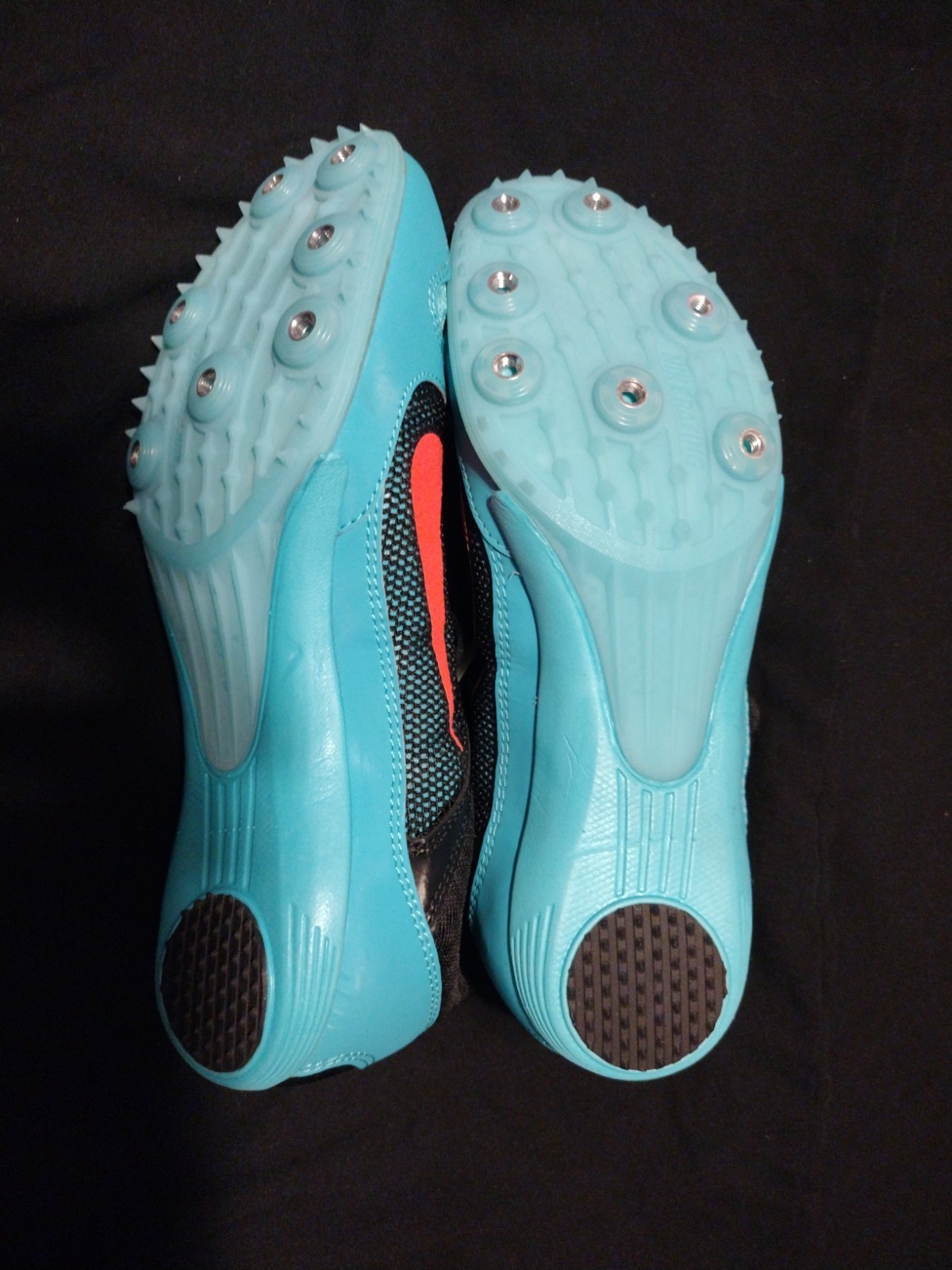 Nike Rival MD Track Shoes Racing Spikes ‘ Black/Teal Size 8 New Without Spikes