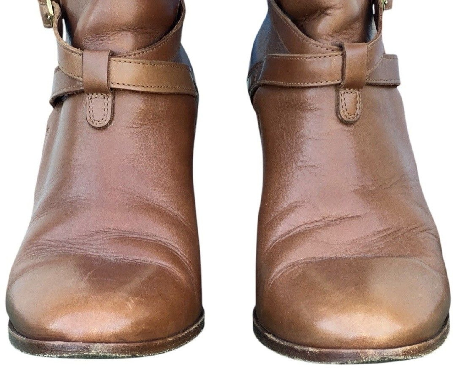 Sézane Montana High Boots – Camel Color Smooth 100% Bovine leather Upper Size 39