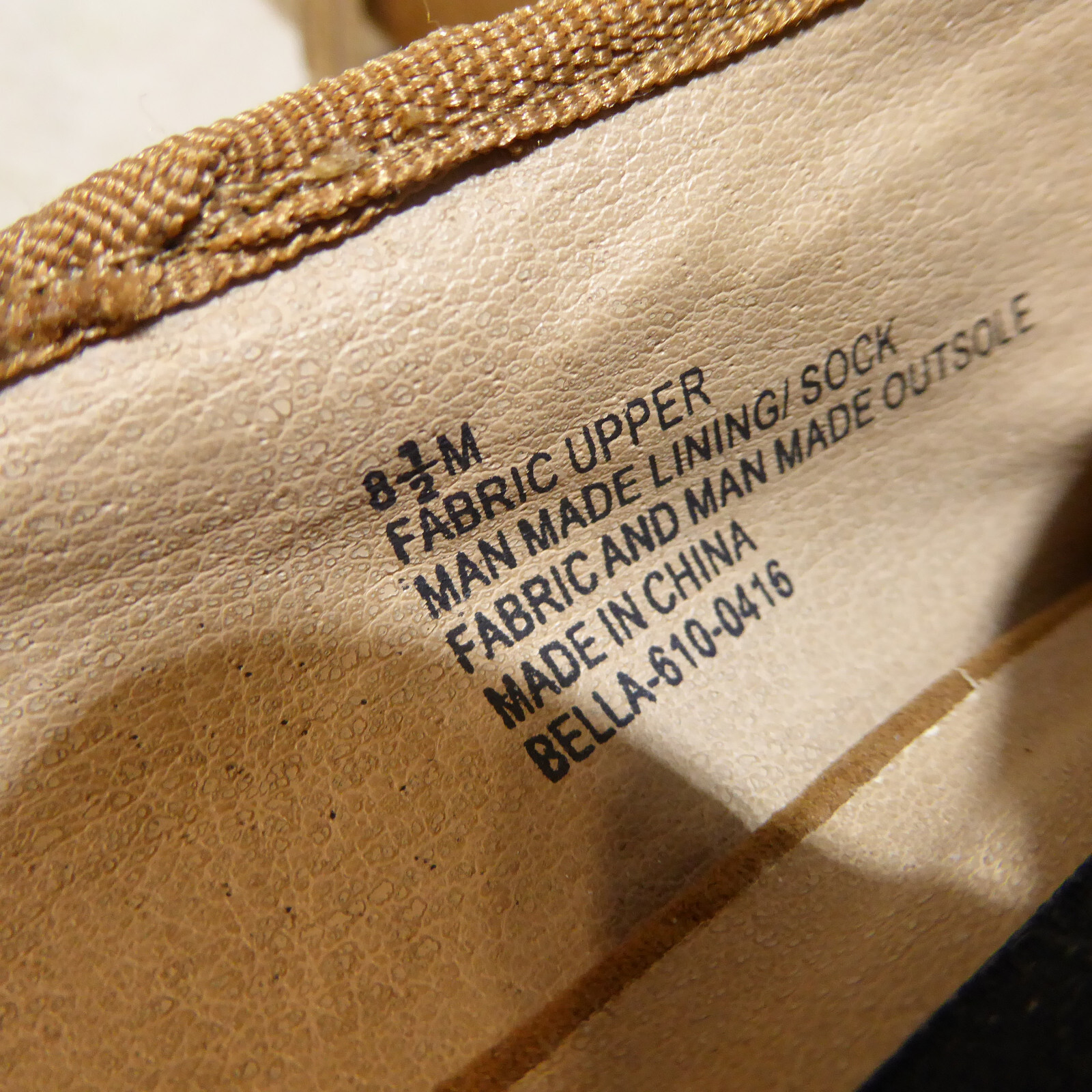 🩰 David Aaron Ballet Flats sz 8.5 M Butterscotch Brown Suede; Tasseled Bows