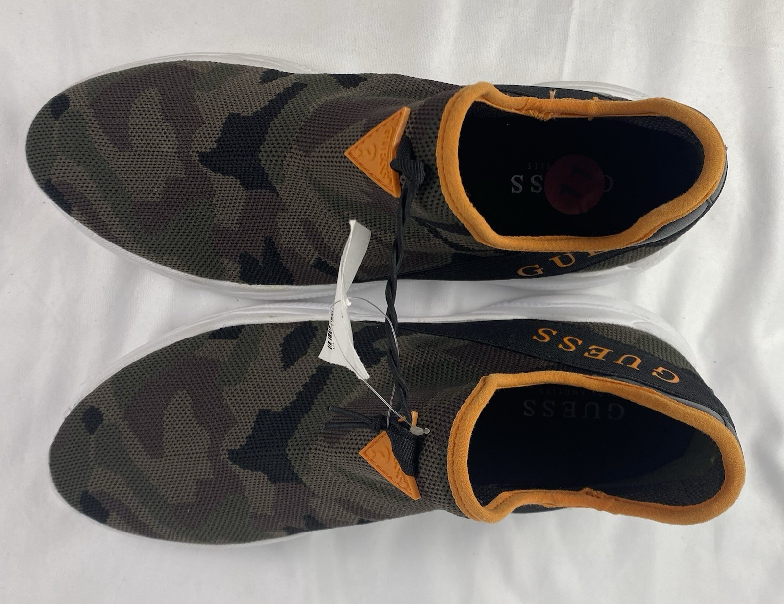 Guess Camo Slip-On Shoes Women’s 11M Camouflage Brown Black Green Sneakers NEW**
