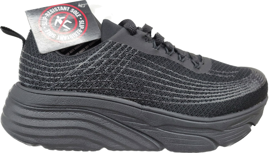 Comfort Women’s Comp Toe Shoes Work Black Safety Toe Slip Resistant MayTall 2603