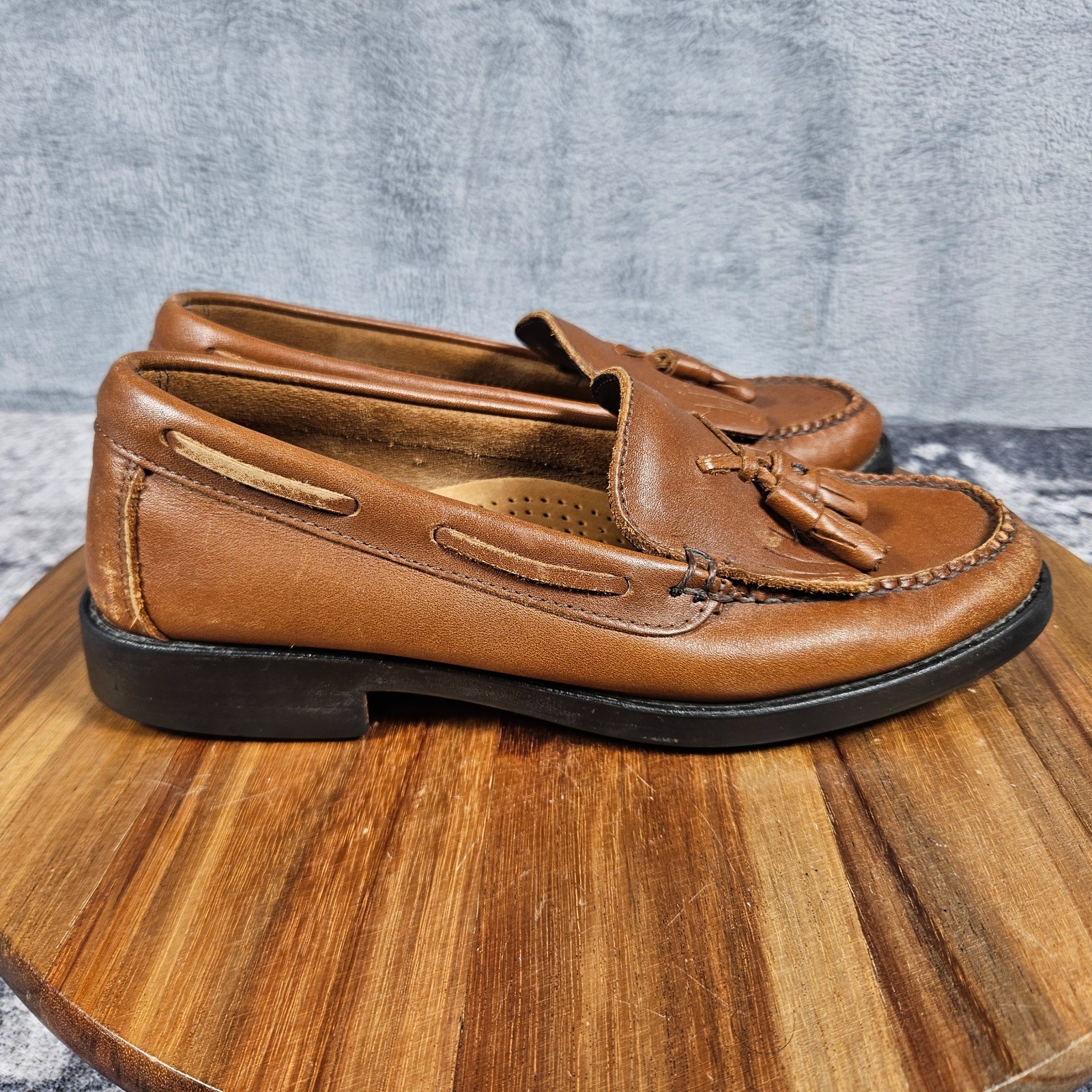 GH Bass Weejuns Marietta II Loafer Women Size 7 Brown Leather Tassel Kiltie Shoe