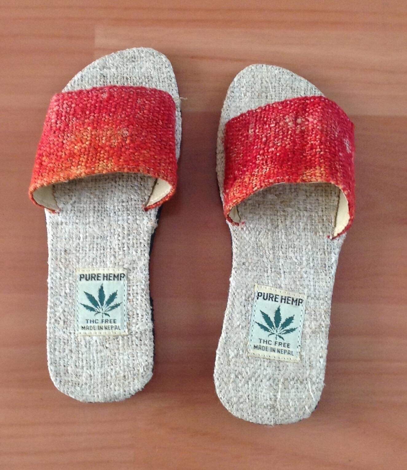 Tie Dye Hemp Slippers