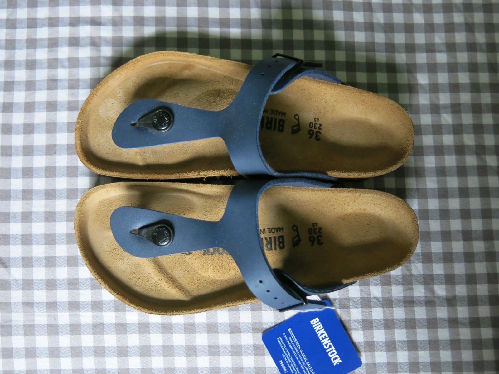 Birkenstock Gizeh Birko-Flor® sandal navy blue EU 36 US women 5-5.5 regular/wide