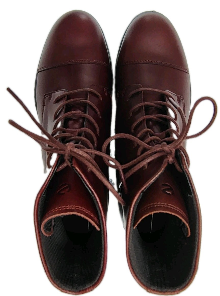 ECCO Touch 15 Lace Up Leather Ankle Booties Oxford Boots US Women 7-7.5 EU38 NEW